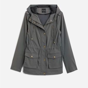 Holly contrast hood cargo jacket